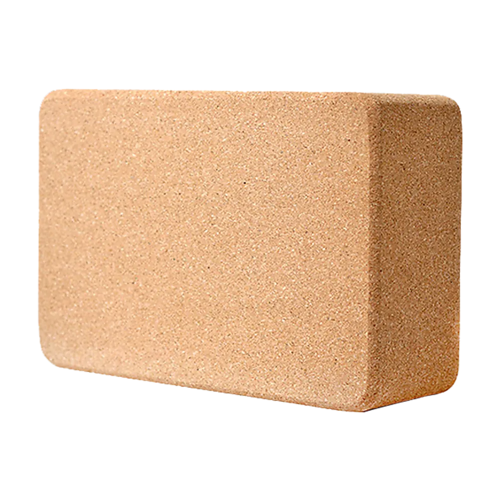 2 x Cork Yoga Block Organic Yoga Prop Accessory Exercise Brick