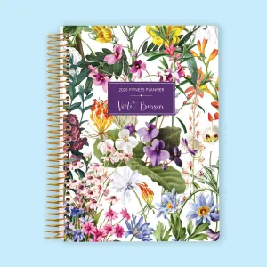 6x9 Fitness Planner - Colorful Florals White