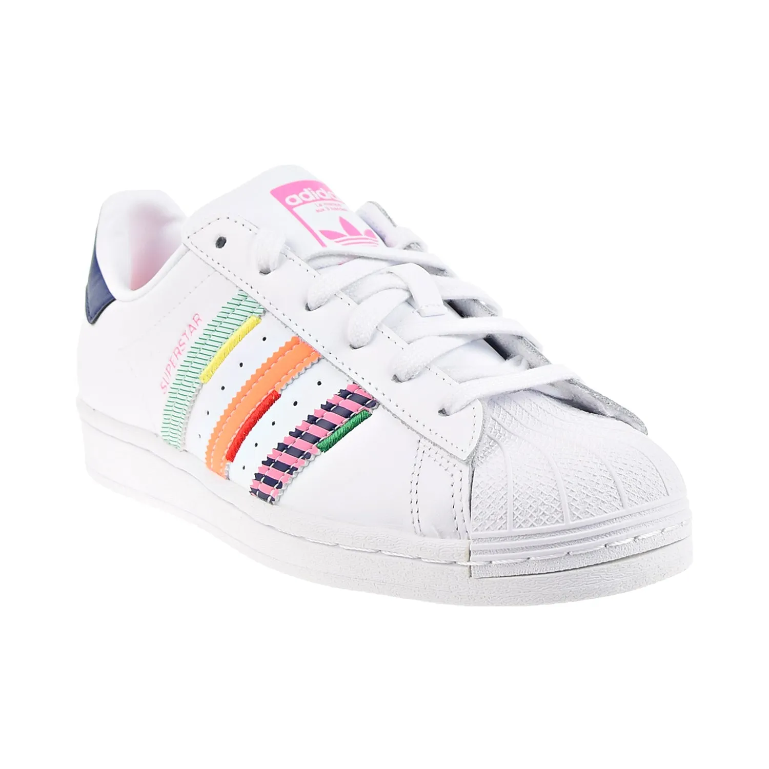 Adidas Superstar Women's Shoes Cloud White/Night Sky/Green