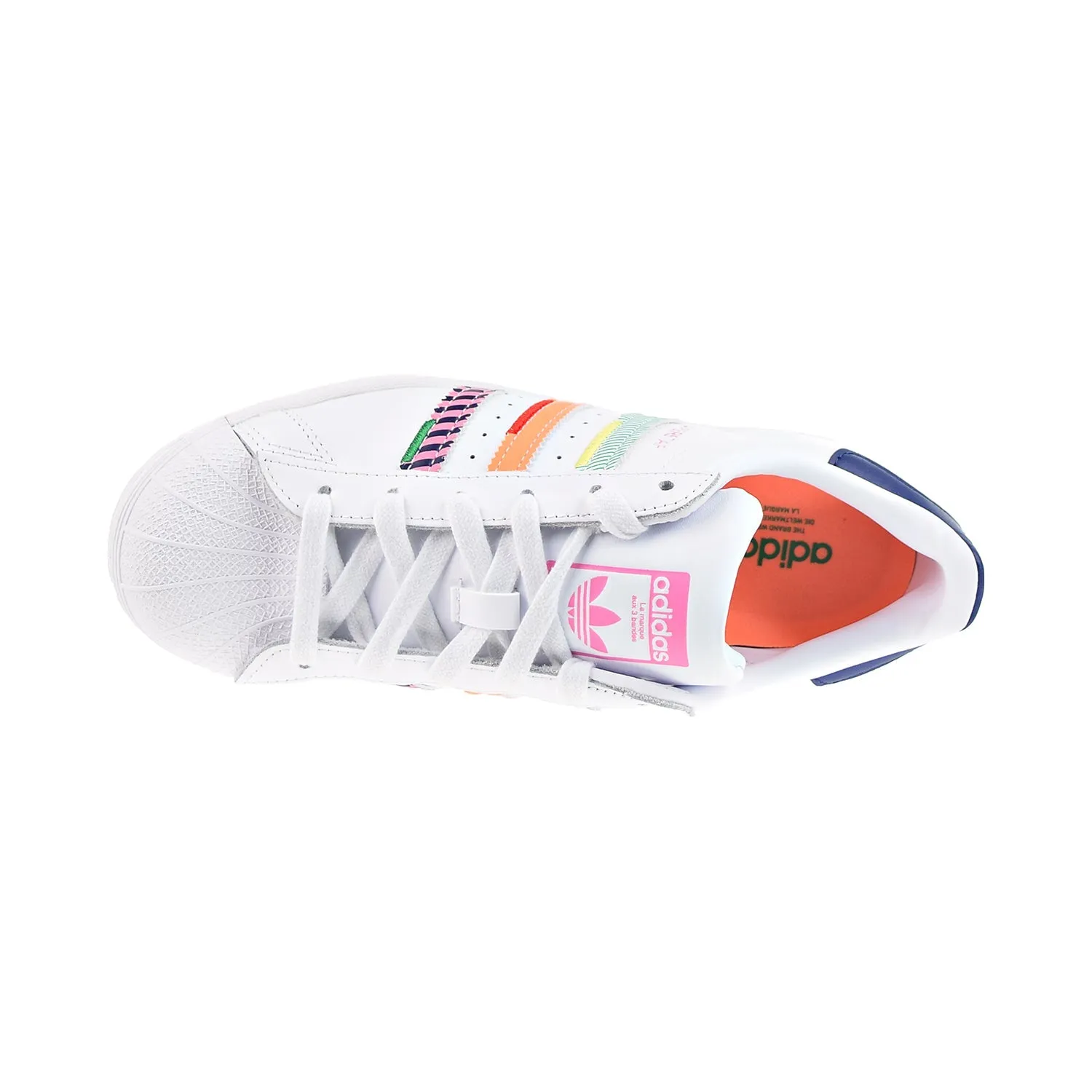 Adidas Superstar Women's Shoes Cloud White/Night Sky/Green