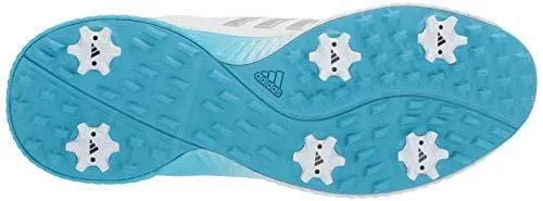 adidas Womens Response Bounce BOA Golf Shoe FTWR White/Silver Metallic/Bright Cyan 9.5 M US