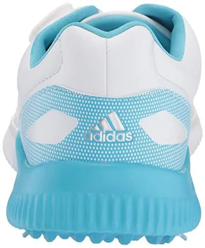 adidas Womens Response Bounce BOA Golf Shoe FTWR White/Silver Metallic/Bright Cyan 9.5 M US