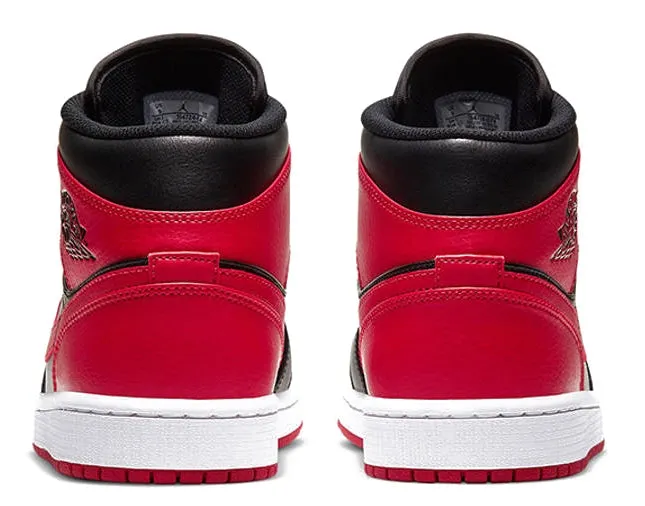 Air Jordan 1 Mid shoes black gym red white
