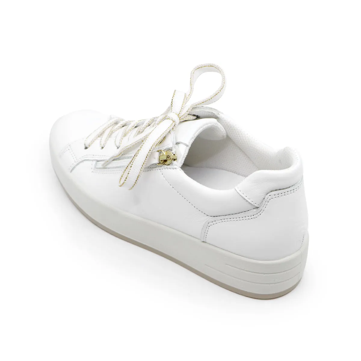 Alina White Soft Walking Sneakers