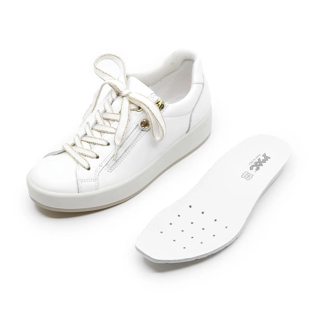 Alina White Soft Walking Sneakers