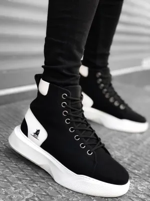BA0155 Lace-Up Men's High Sole Sport Boots