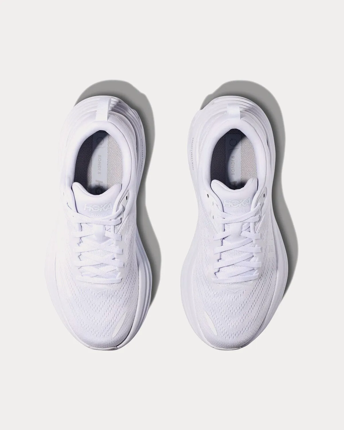 Bondi 8 White / White Running Shoes