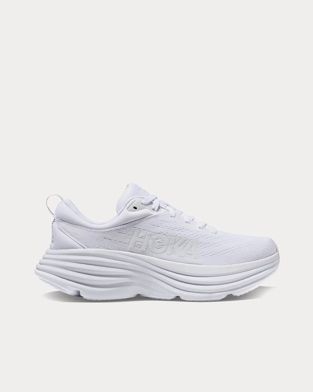 Bondi 8 White / White Running Shoes
