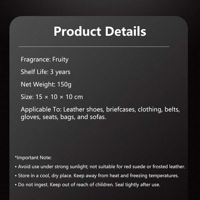 【Buy 1 Free 1】Leather Care Cleaning Paste – Multi-Purpose Leather Cleaner & Conditioner | Shoes, Bags, Sofa, Seats, Belts