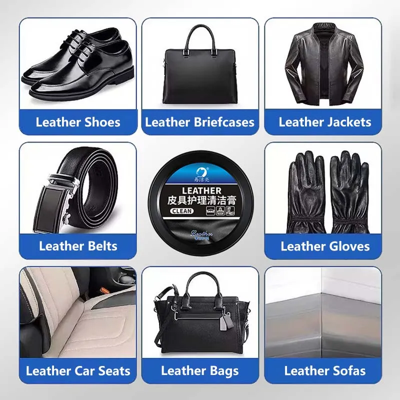 【Buy 1 Free 1】Leather Care Cleaning Paste – Multi-Purpose Leather Cleaner & Conditioner | Shoes, Bags, Sofa, Seats, Belts