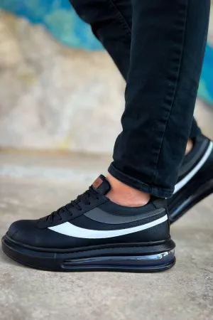CH172 Men's Sport Sneakers Shoes BLACK