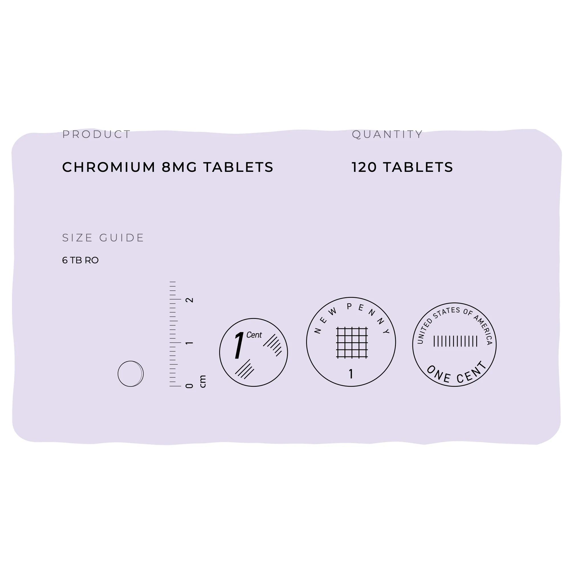 Chromium Tablets 8mg Vegan Tablets