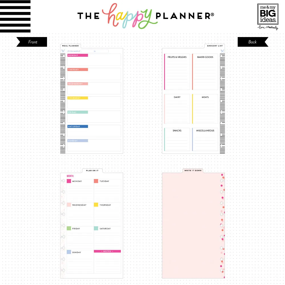 Classic Wet Erase Boards - Meal Planner