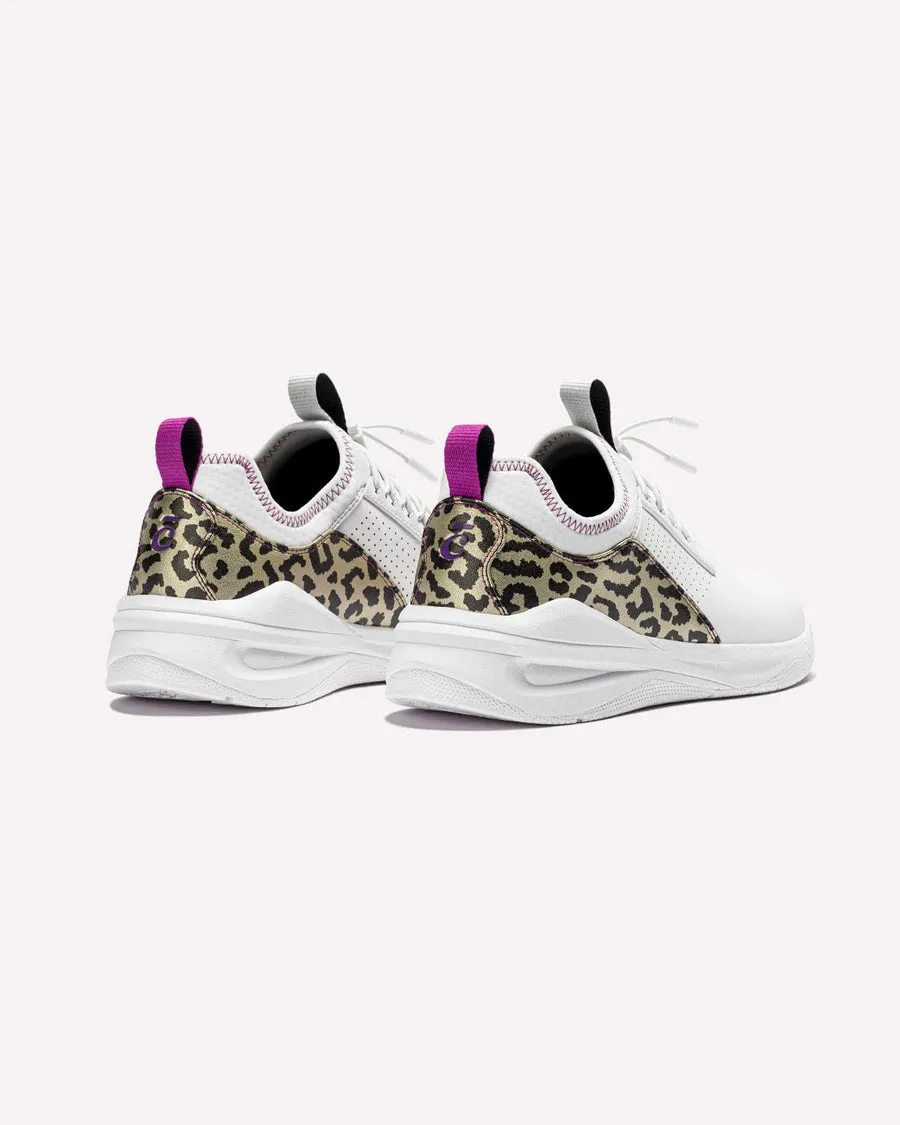 Clove  - Aero's Shoes - Limited Edition - White / Gold Leopard