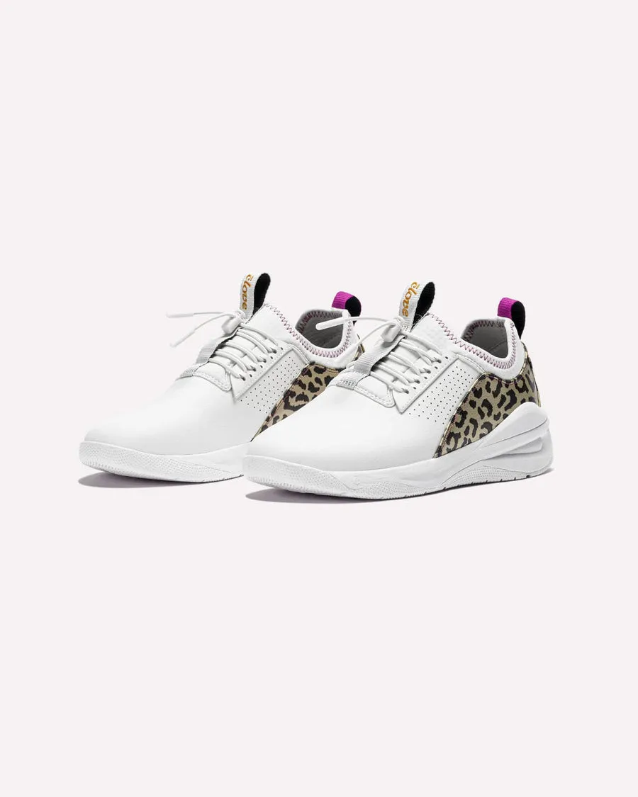 Clove  - Aero's Shoes - Limited Edition - White / Gold Leopard