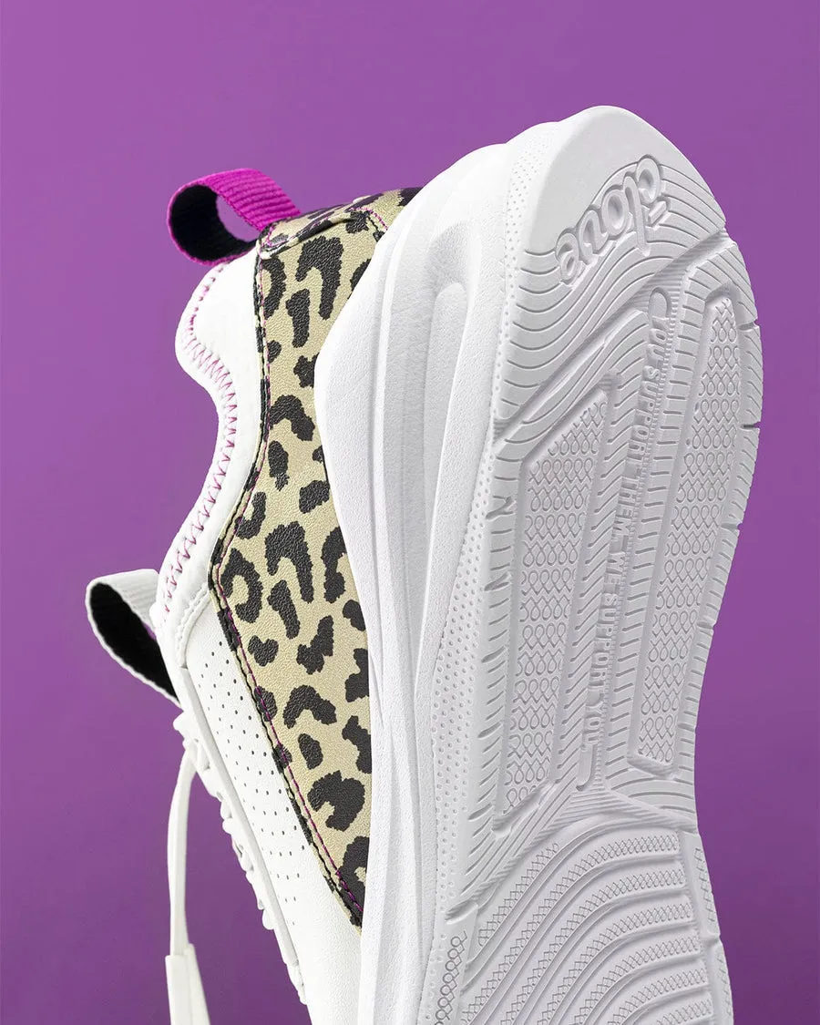 Clove  - Aero's Shoes - Limited Edition - White / Gold Leopard