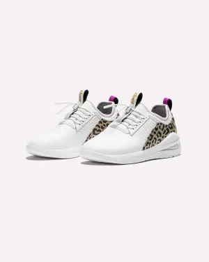 Clove  - Aero's Shoes - Limited Edition - White / Gold Leopard