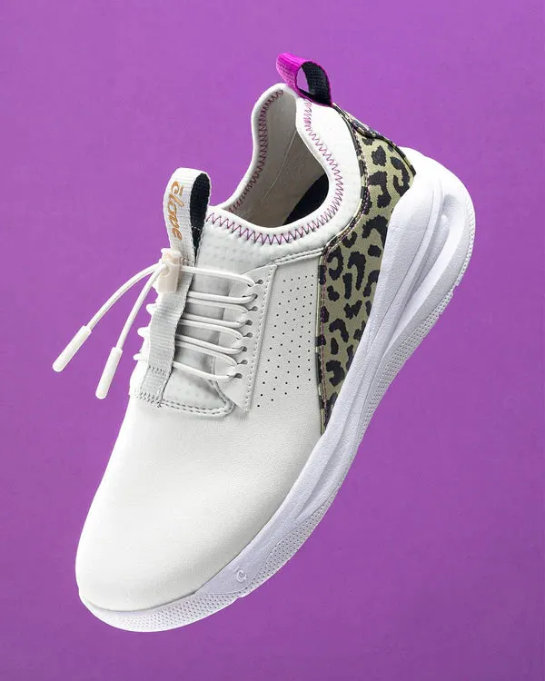 Clove  - Aero's Shoes - Limited Edition - White / Gold Leopard