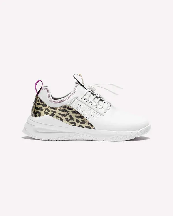 Clove  - Aero's Shoes - Limited Edition - White / Gold Leopard