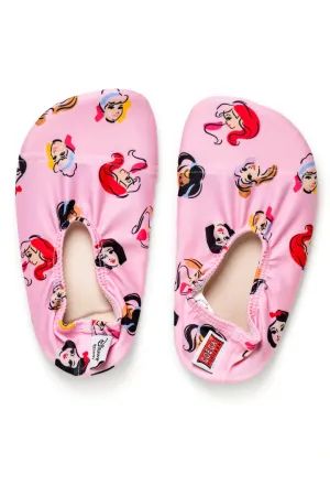 COEGA Girl's Disney Pool & Beach Shoes Extra Small - Pink Doodles
