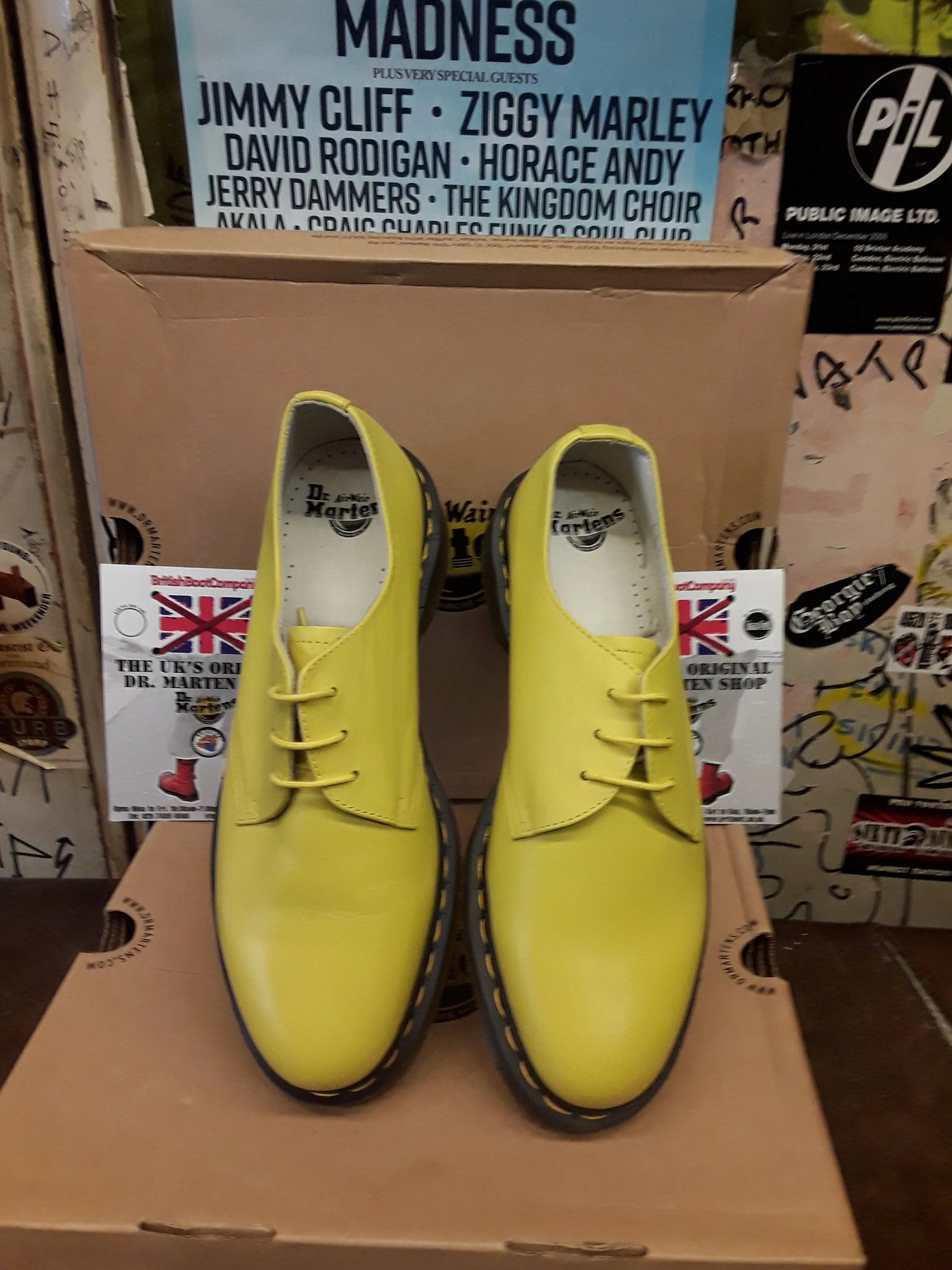 Dr Martens 1461 Soft Sun Yellow Size 8