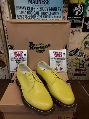 Dr Martens 1461 Soft Sun Yellow Size 8