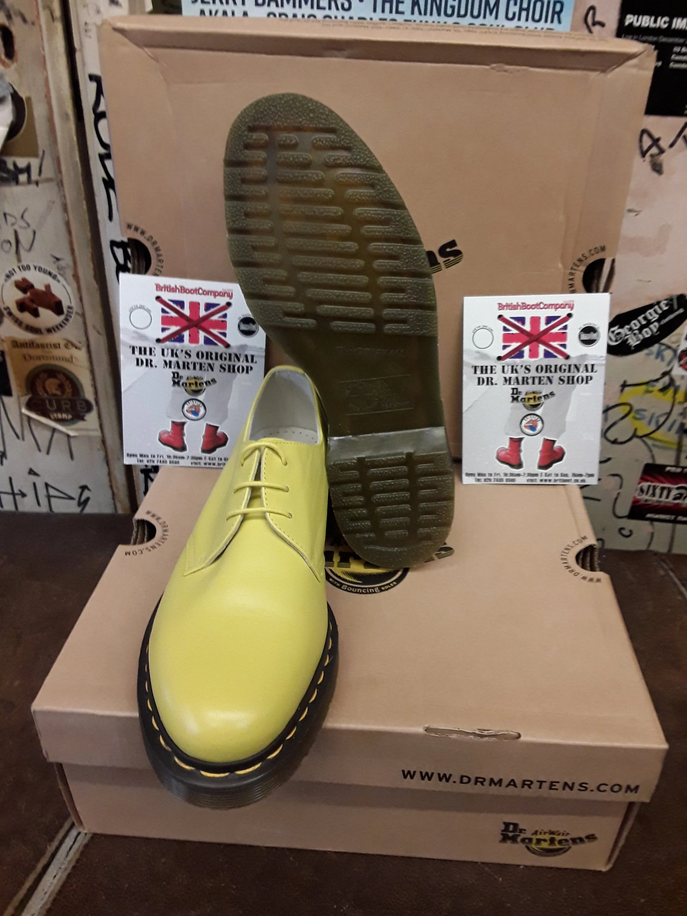 Dr Martens 1461 Soft Sun Yellow Size 8