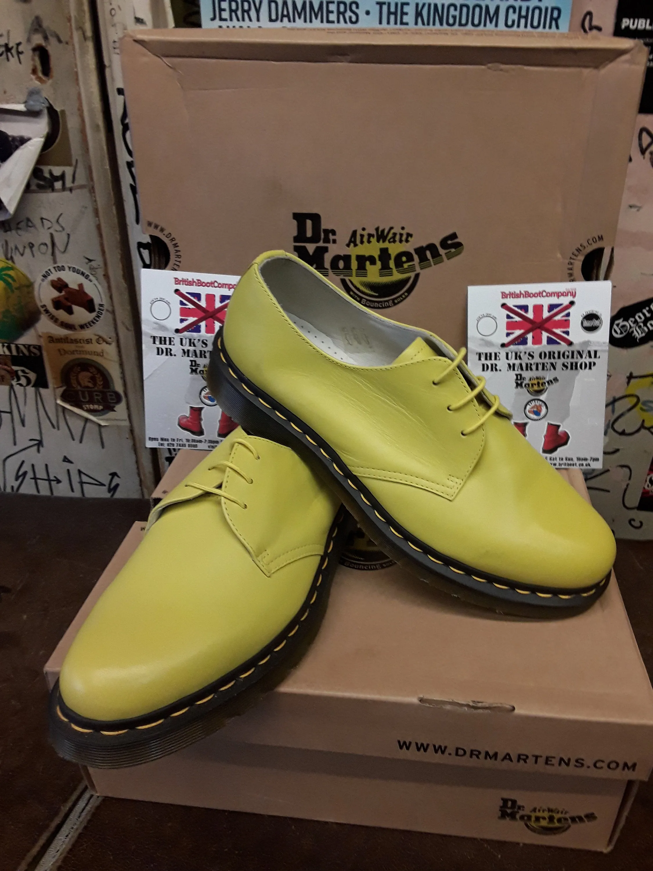 Dr Martens 1461 Soft Sun Yellow Size 8