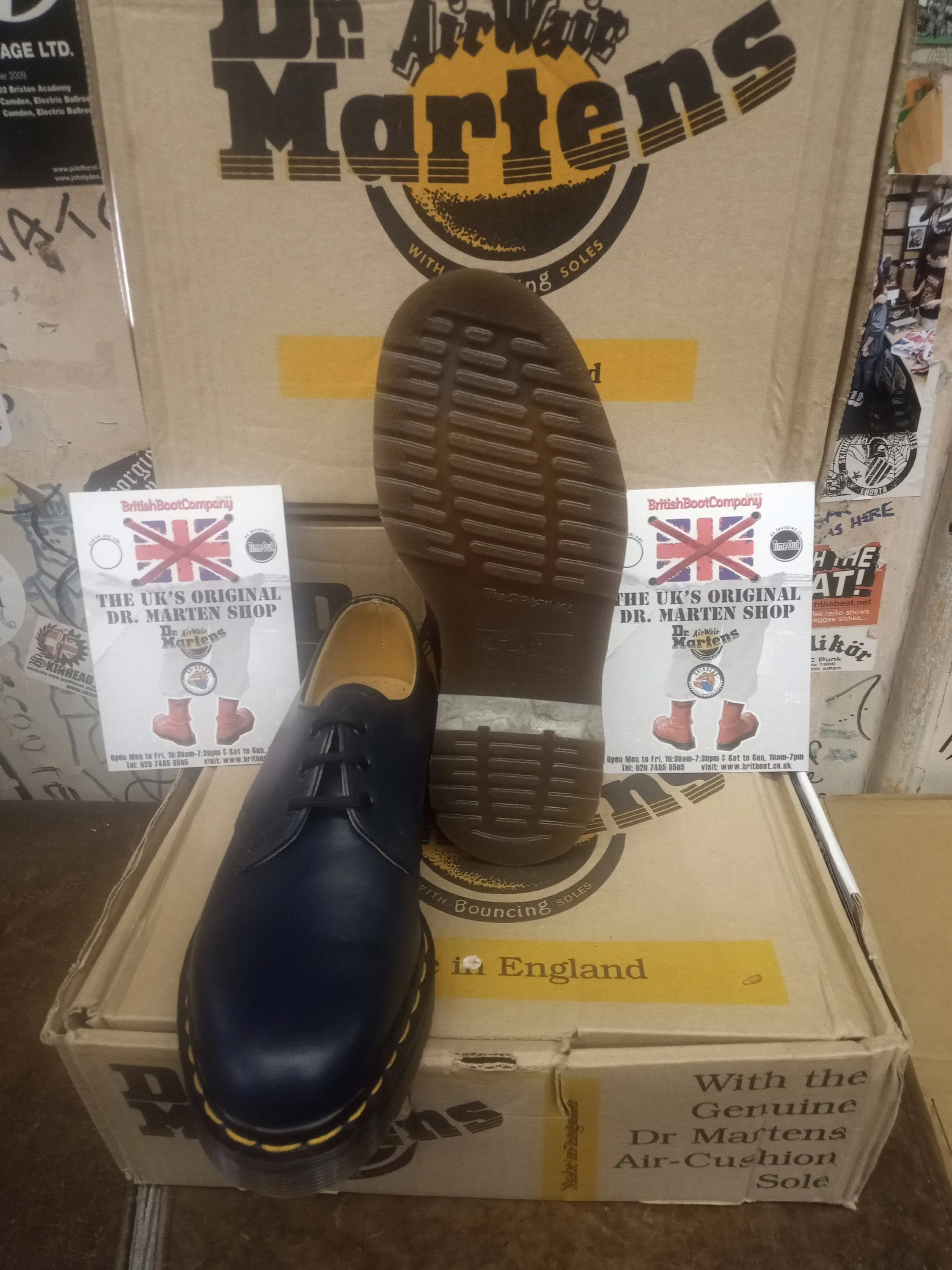 Dr Martens 1461Navy Leather Size 4