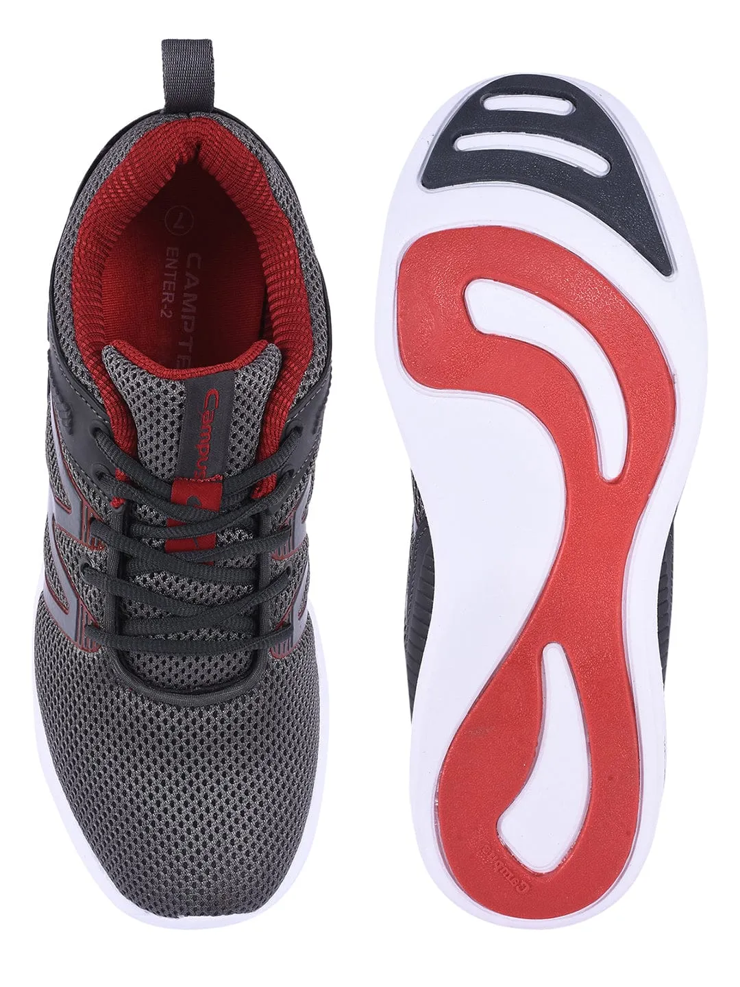 ENTER-2 Grey Men's Running Shoes