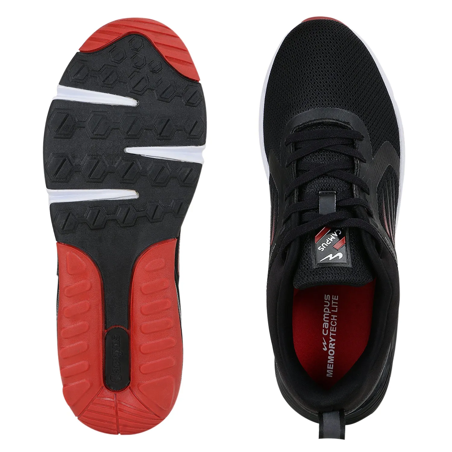 EOS Black Men's Running Shoes