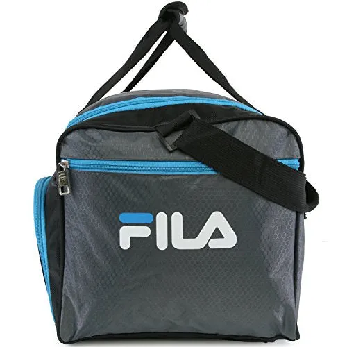Fila Racer Sm Travel Gym Sport Duffel Bag, Grey/Blue
