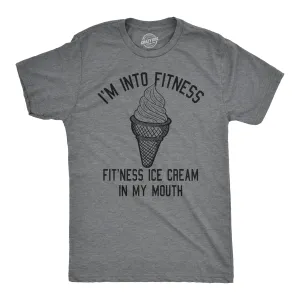 Fitness Ice Cream In My Mouth Men's T Shirt