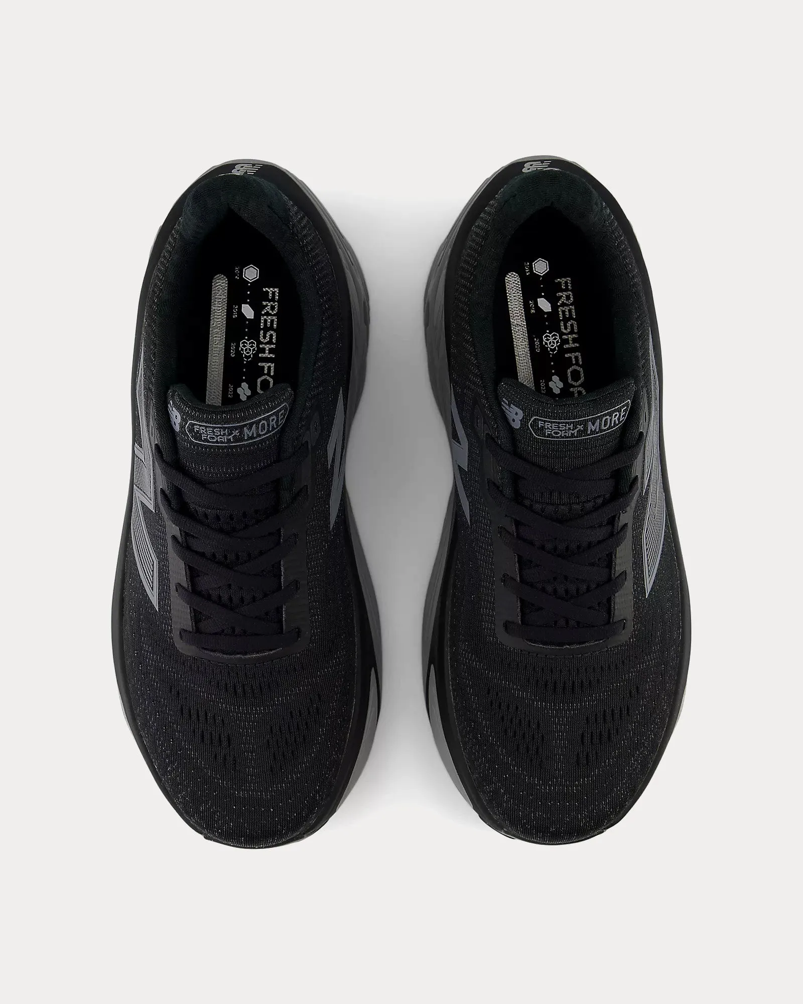 Fresh Foam X More v5 Black / Linen / Silver Metallic Running Shoes
