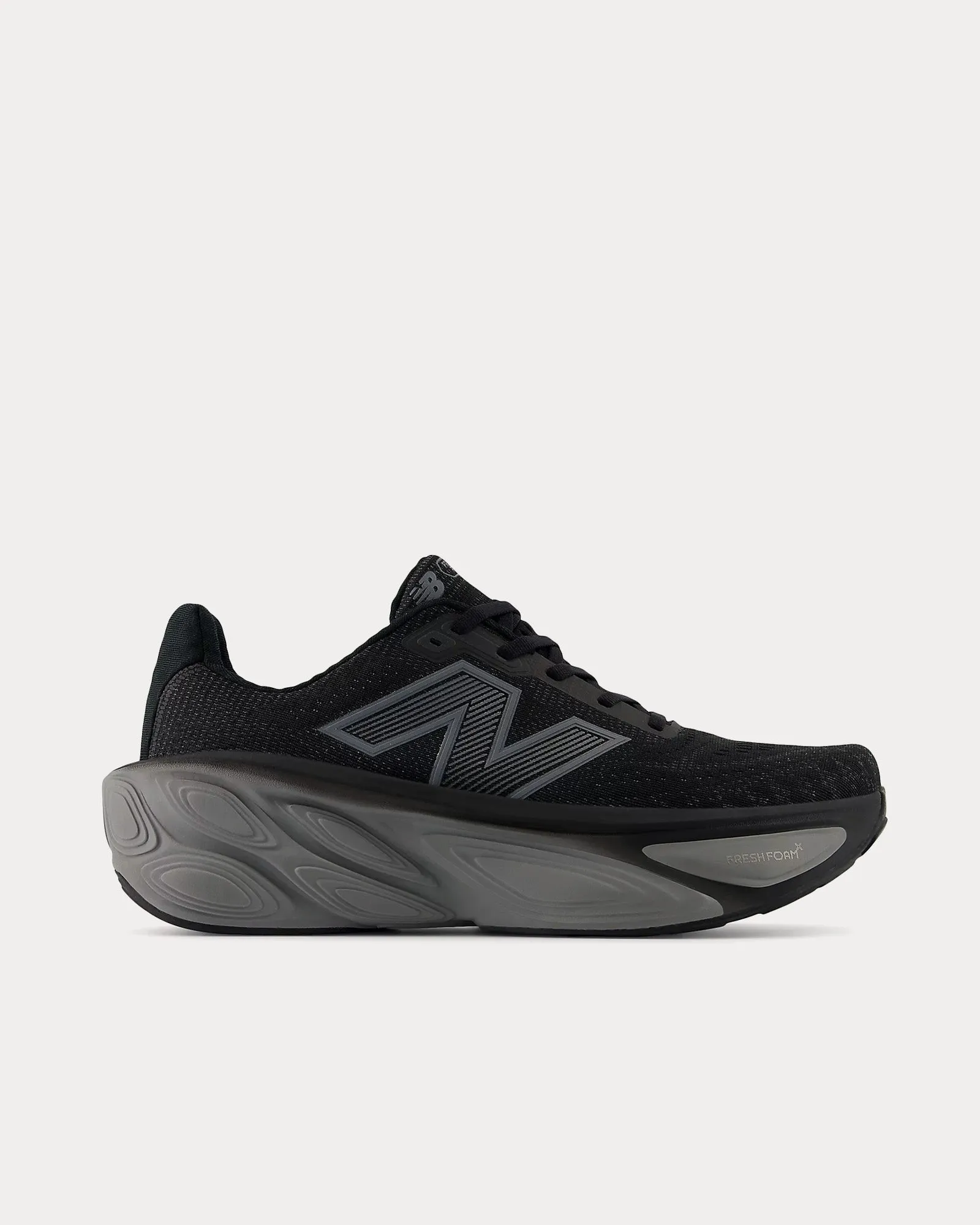 Fresh Foam X More v5 Black / Linen / Silver Metallic Running Shoes