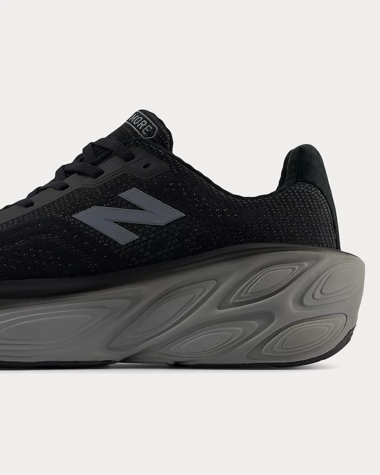 Fresh Foam X More v5 Black / Linen / Silver Metallic Running Shoes