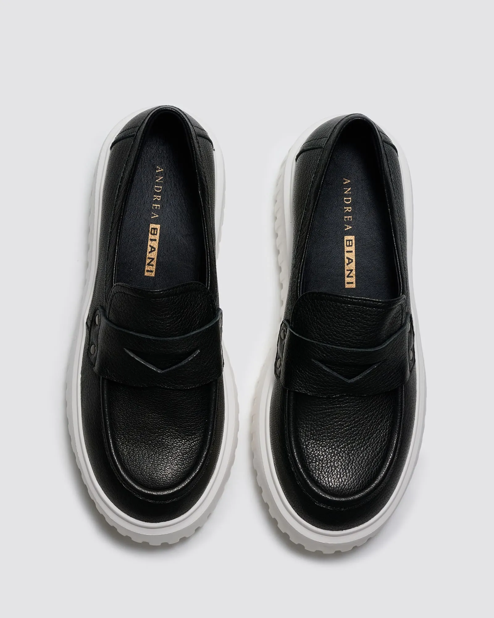 INSPIRE PLATFORM SNEAKERS BLACK LEATHER