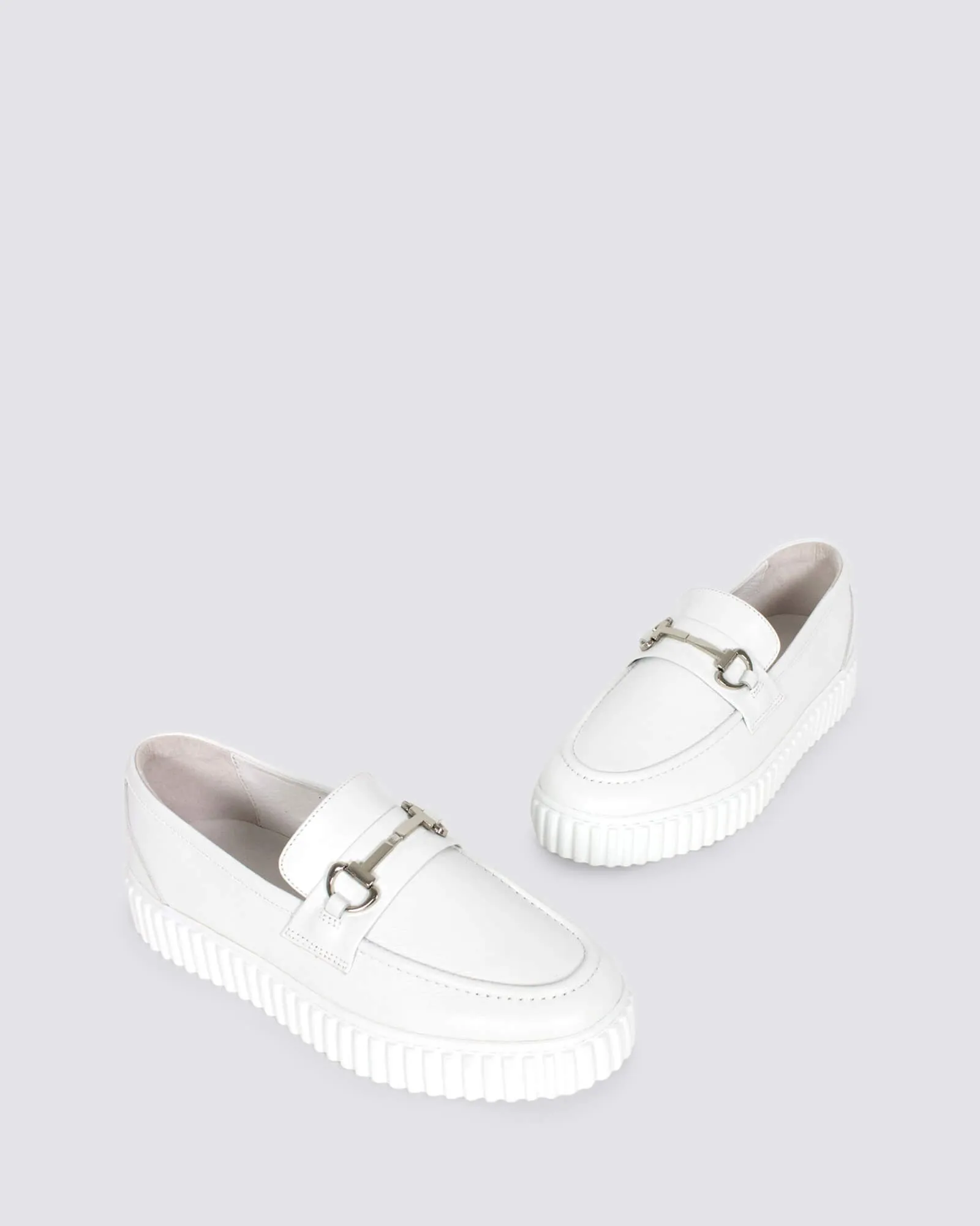 IQUE LOAFERS WHITE LEATHER