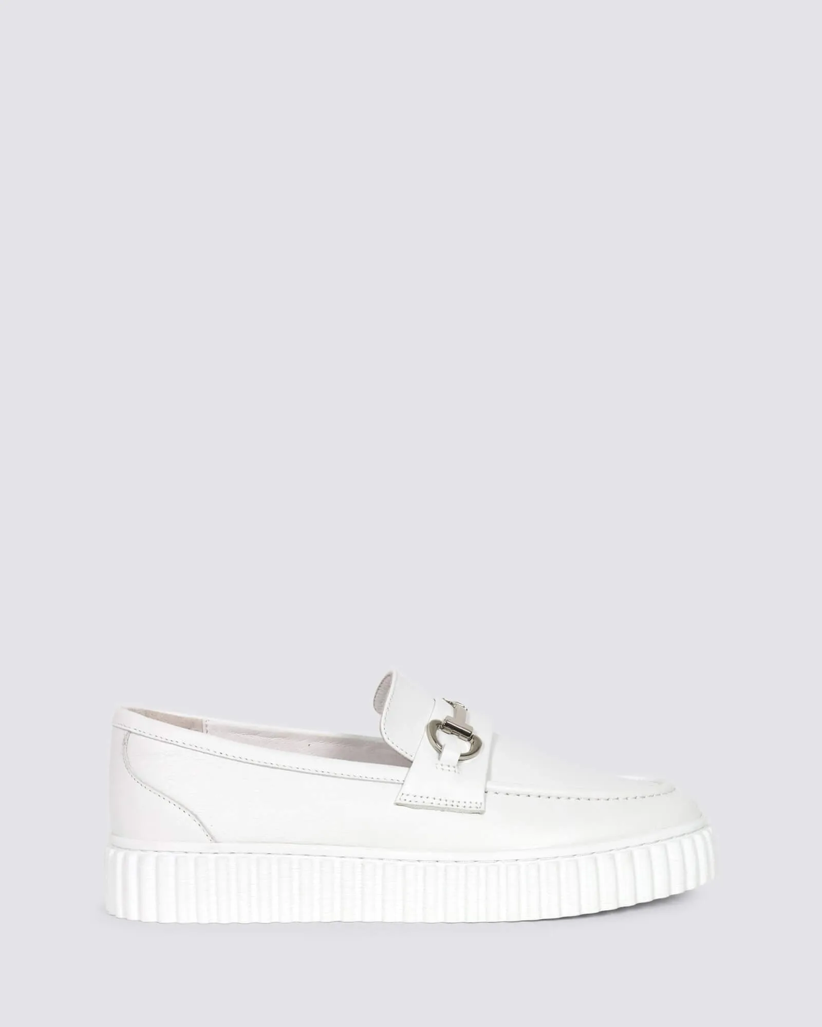 IQUE LOAFERS WHITE LEATHER