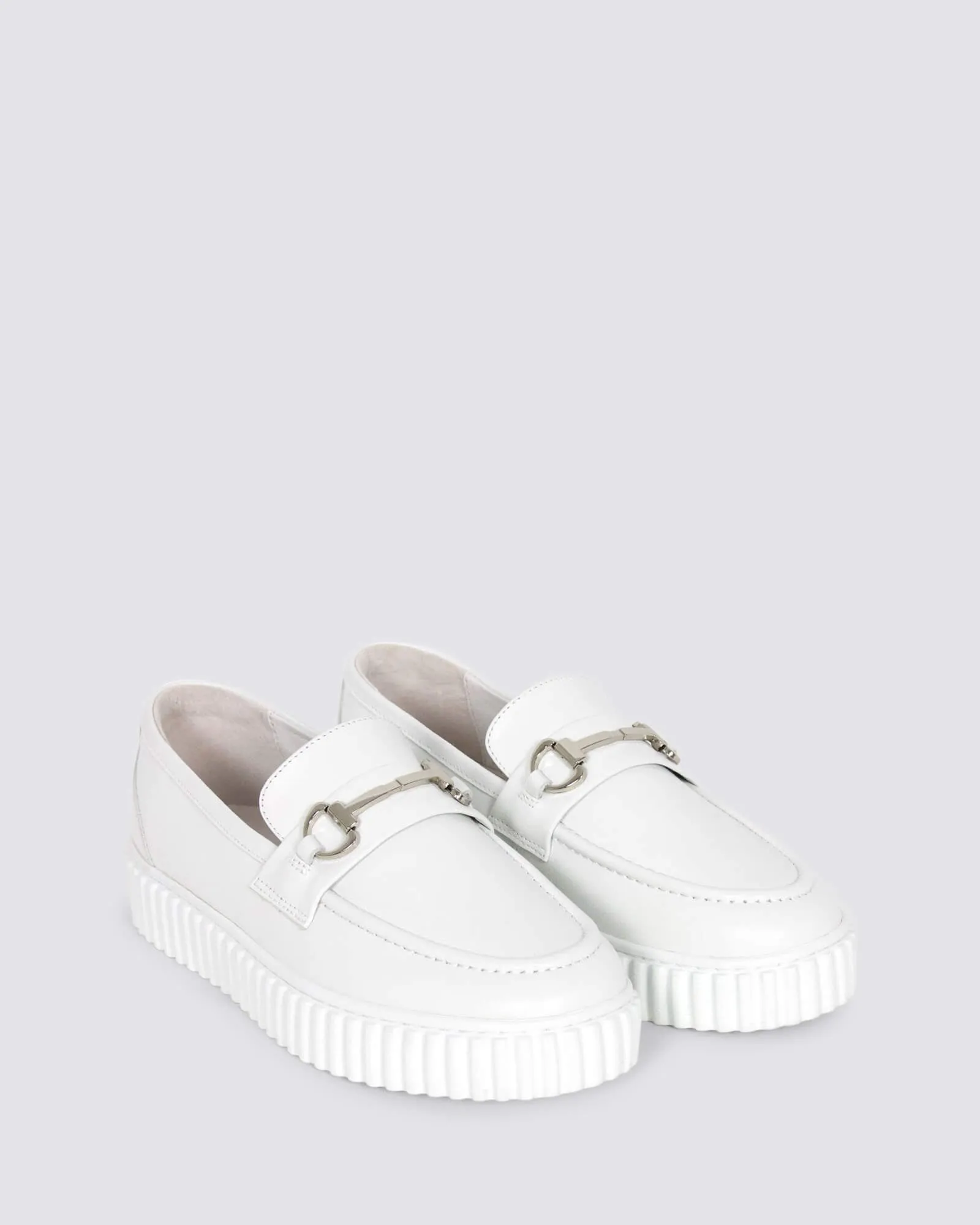 IQUE LOAFERS WHITE LEATHER