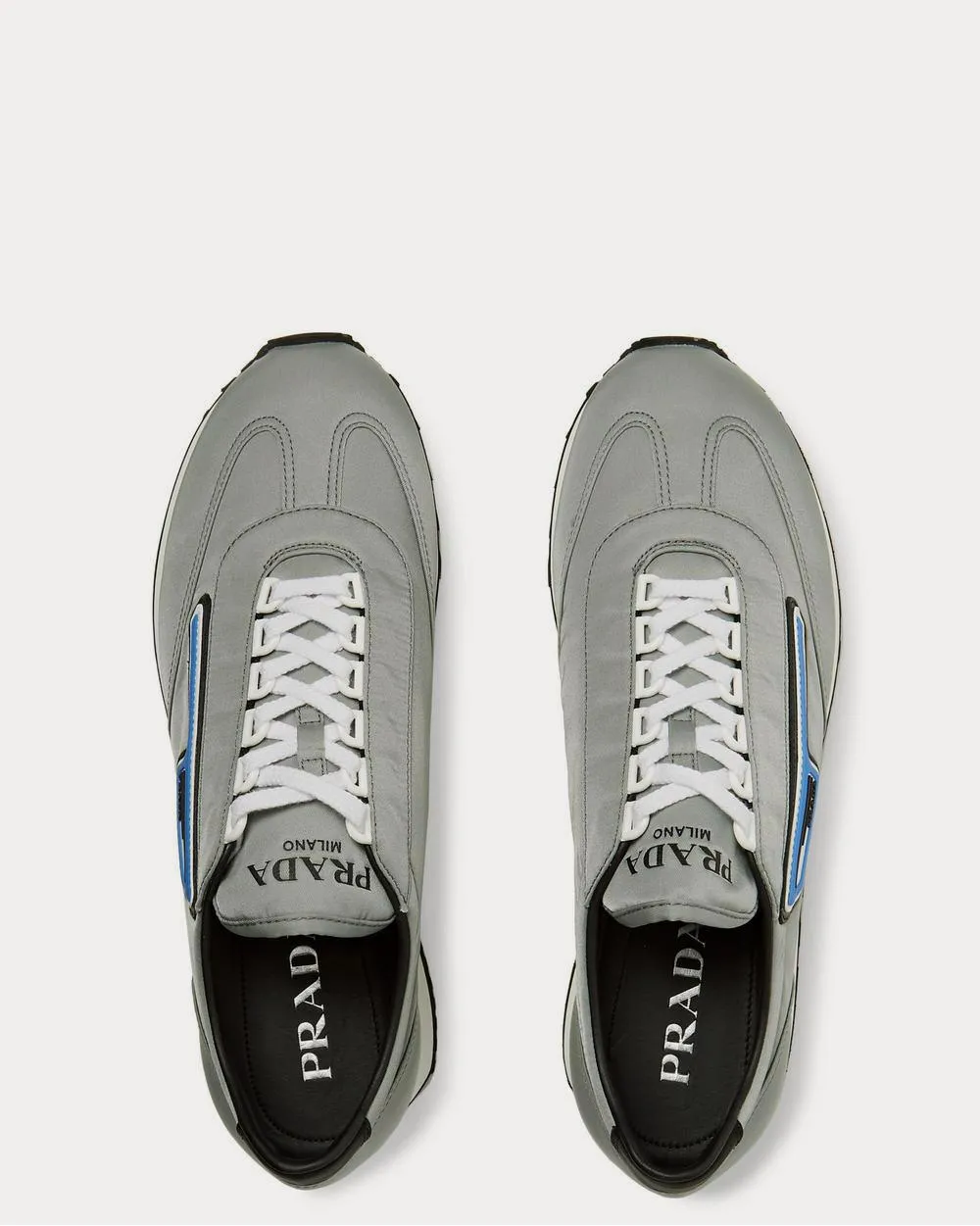 Milano 70 Rubber-Trimmed Nylon  Gray low top sneakers