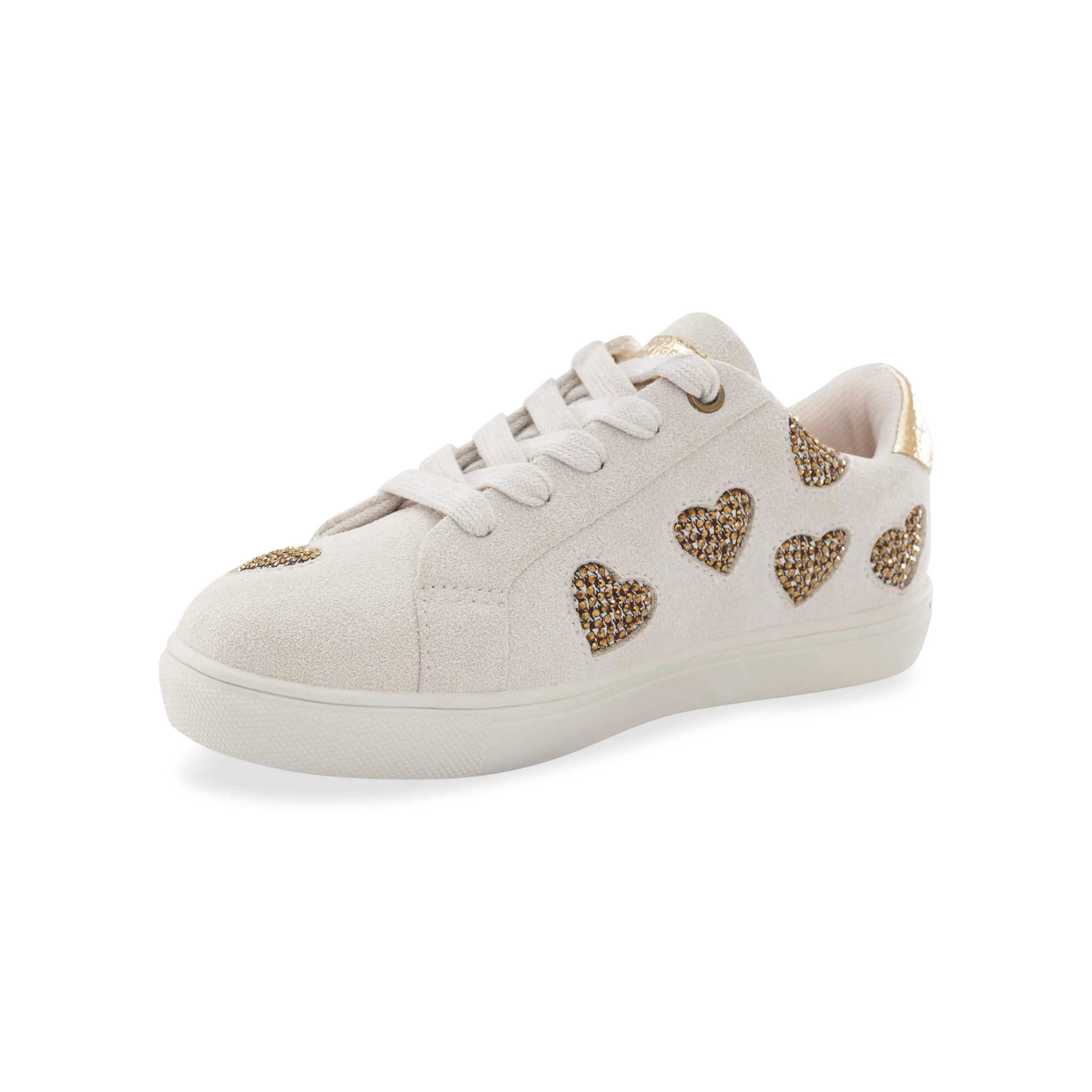 Mini Laney Love Sneaker - Little Kid Bone Gold