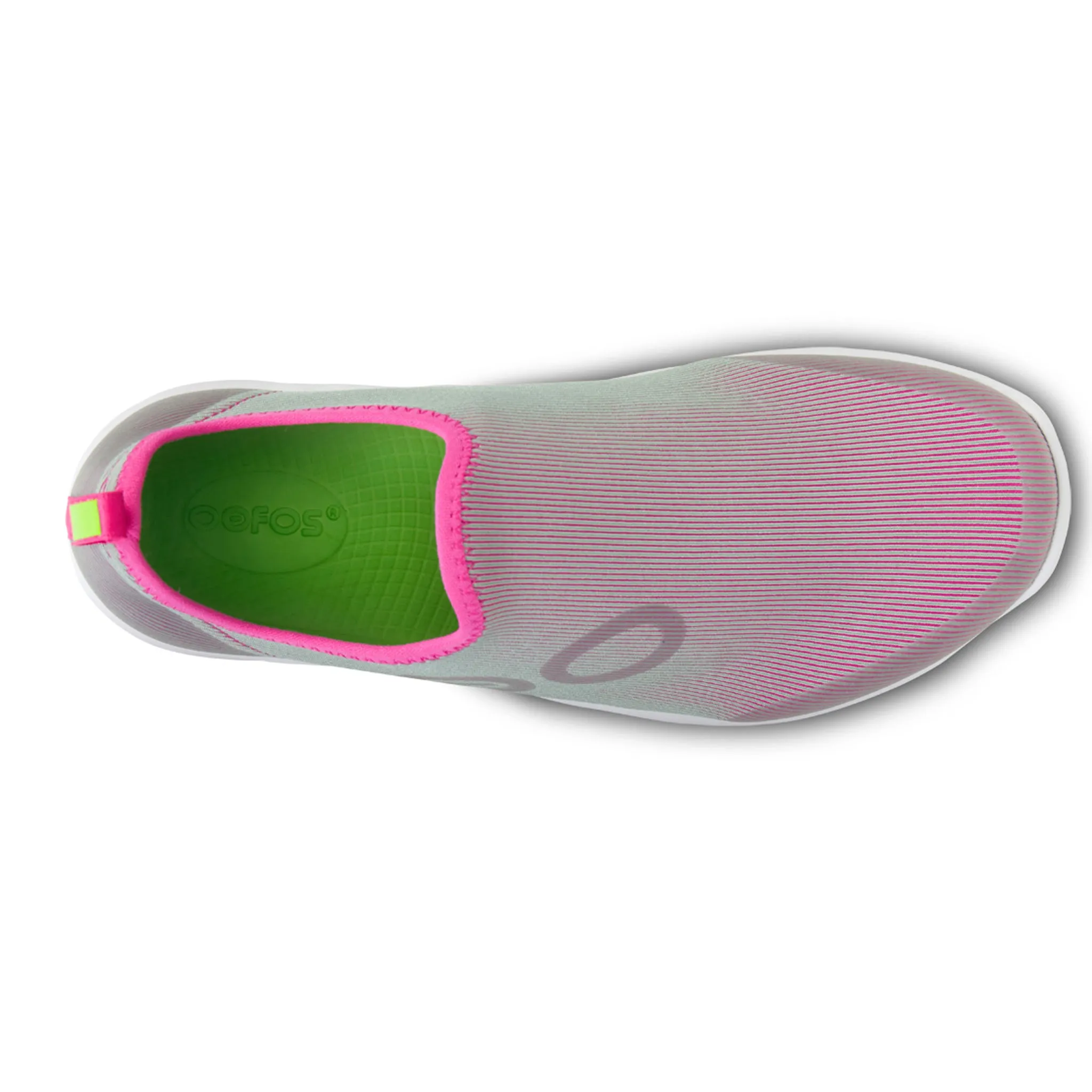 Oofos OOmg Sport Shoe Women's White Fuchia
