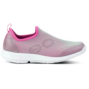 Oofos OOmg Sport Shoe Women's White Fuchia