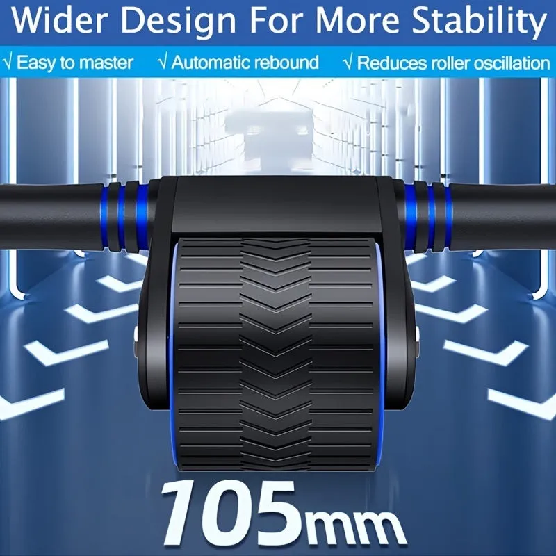 Rebound Abdominal Roller Wheel For Abdominal Exercise Fitness With Knee Mat