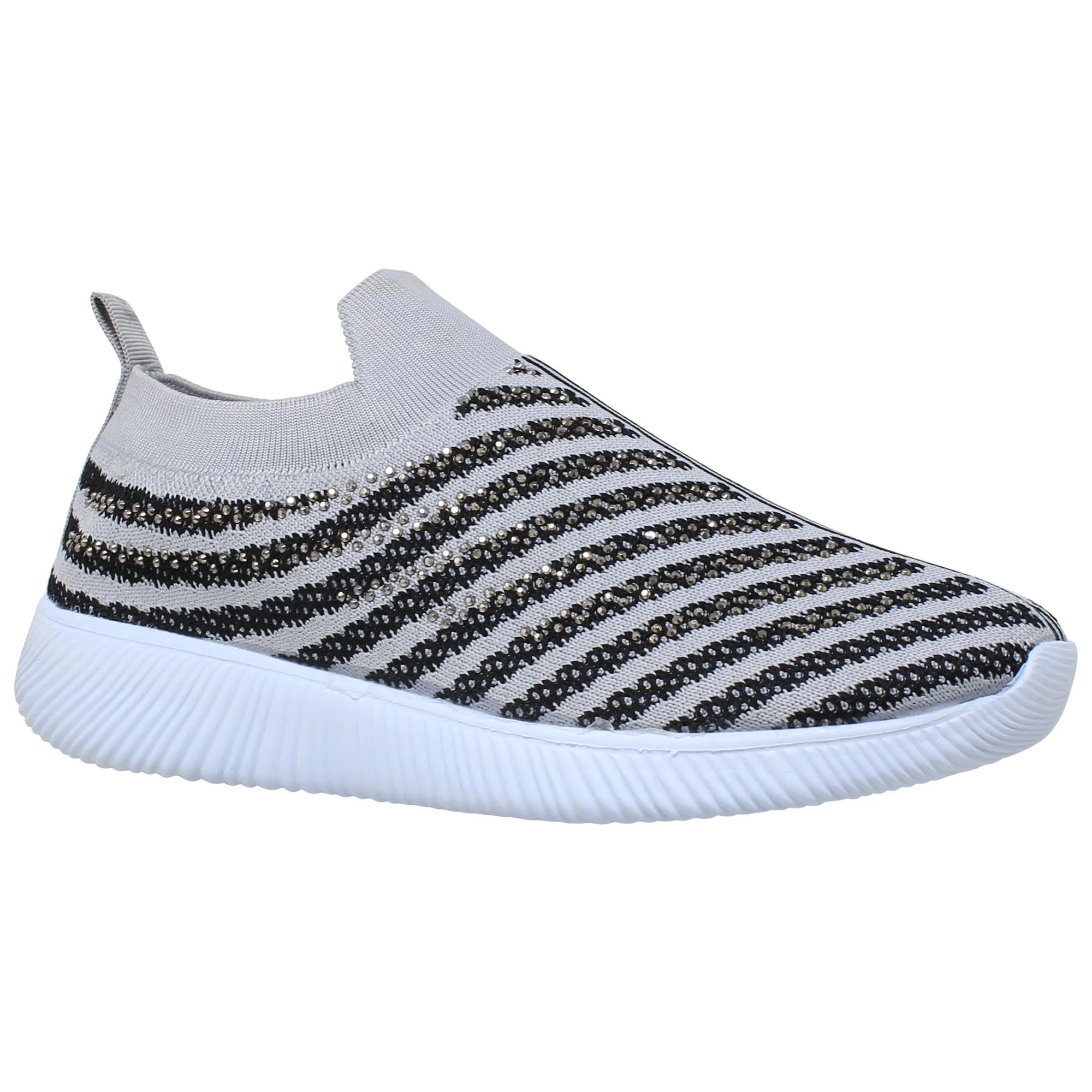 Rhinestone Strips Sneakers / Running Shoes