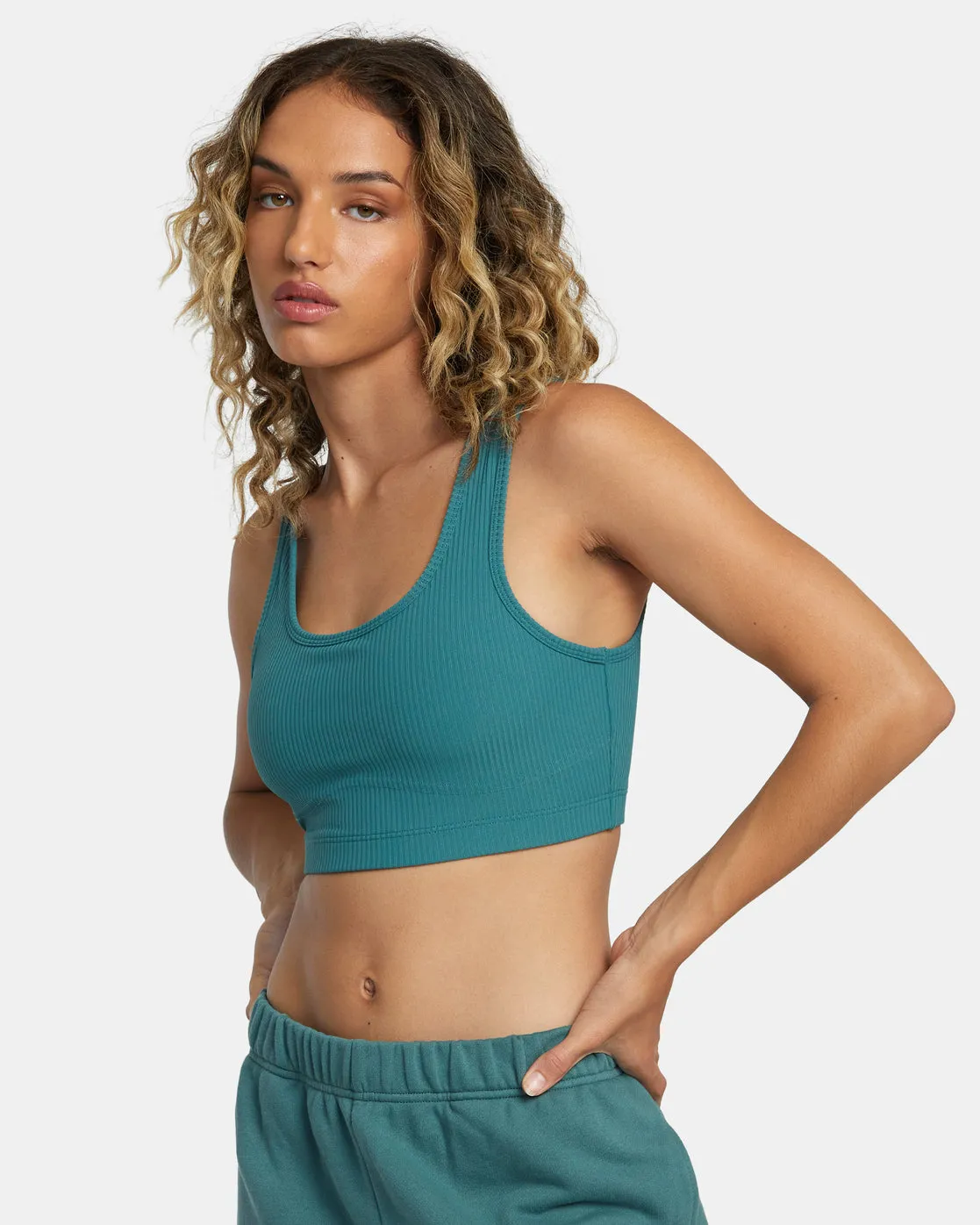 Rose Machado Sports Bra - Teal