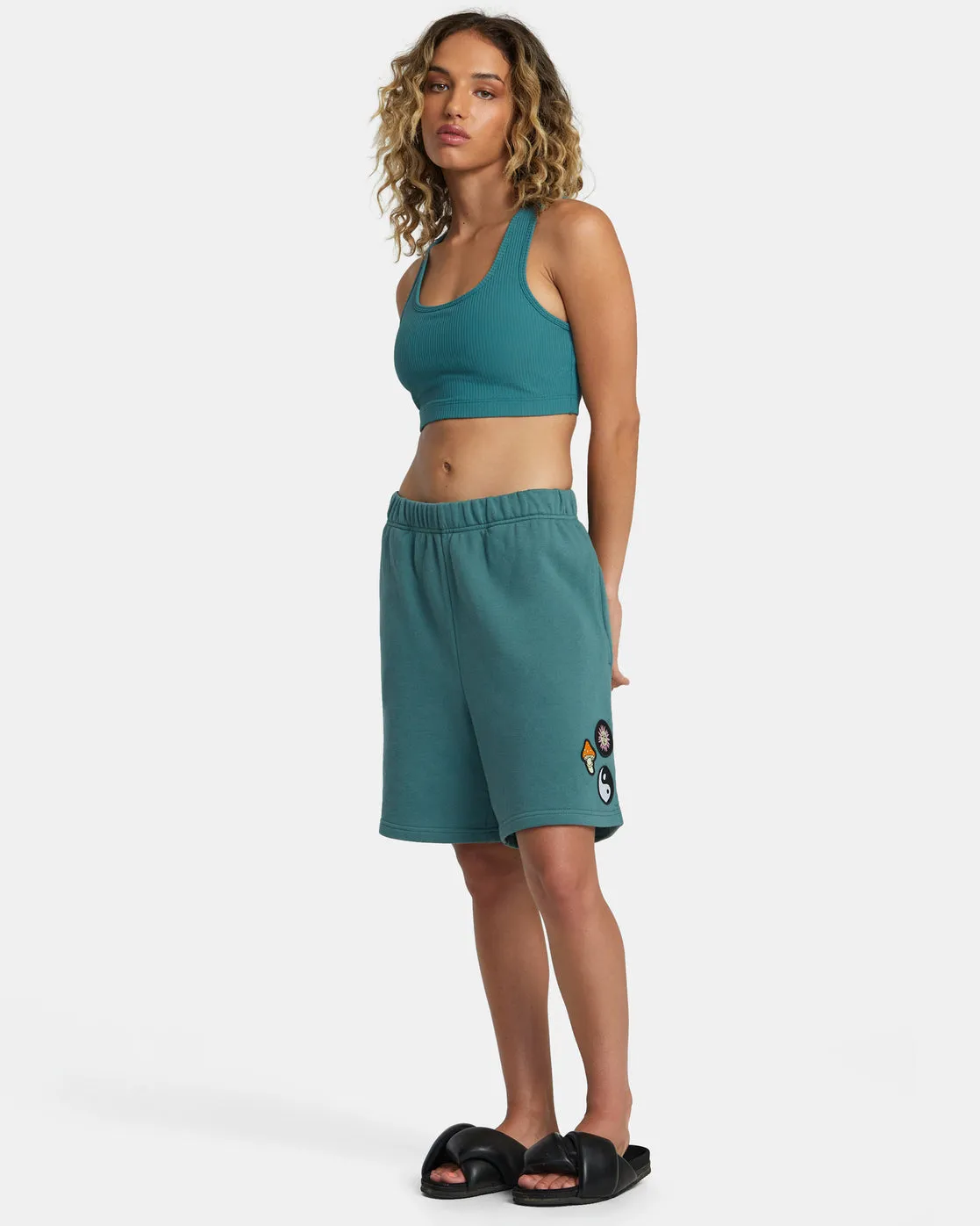 Rose Machado Sports Bra - Teal