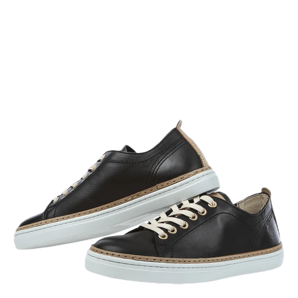 Silvermine Low Leather Black