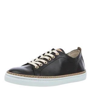Silvermine Low Leather Black